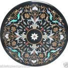 Size 36"x36" Marble Coffee Table Top Pietradure Gems Mosaic Inlay Art Handamde