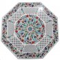 Size 2'x2' Marble Coffee Table Top Rare Inlay Stone Mosaic Lattice Art Decor