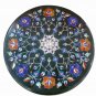 12" Floral Marble Rare Beautiful Table Coffee Top Furniture Home Decor Arts