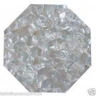Size 2'x2' Marble Side End Coffee Table Top Mother of Pearl Mosaic Art Decor