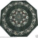 Size 2'x2' Marble Coffee Table Top Mother of Pearl Mosaic Floral Patio Decor