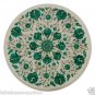 Size 18"x18" Marble Side Coffee Center Table Top Malachite Mosaic Marquetry Deco
