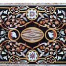Size 4'x2' Marble Dining Art Table Top Real Pietradure Inlay Scagliola Art Decor