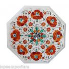 Size 12"x12" Marble coffee Table Top Real Hakik Inlay Marquetry Patio Deco Gifts