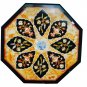 Size 24"x24" Marble Coffee Side Table Top Marquetry Inlay Mosaic Art Home Decor