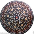 Size 30"x30" Marble Coffee Table Top Inlaid Grand Pietradure Mosaic Garden Decor