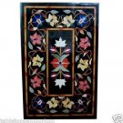 Size 4'x2' Marble Dining Table Top Inlay Gems Marquetry Mosaic Floral Decor Size 4'x2' Marble Dining Table Top Inlay Gems Marquetry Mosaic Floral Decor