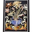 Size 4'x2' Marble Dining Coffee Table Top Marquetry Mosaic Floral Inlay Deco Art