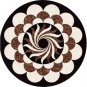 Size 24"x24" Marble Round Coffee Table Top Jasper Gem Marquetry Inlay Art Decor