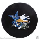 Size 2.5'x2.5' Black Marble Coffee Tbale Top Inlaid Italian Florentine Art Gifts Size 2.5'x2.5' Black Marble Coffee Tbale Top Inlaid Italian Florentine Art Gifts