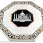 Size 24"x24" Marble Center Coffee Table Top Tajmahal Marquetry Moasic Decor