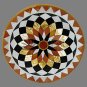 36" Black Marble Table Top Coffee Inlaid Pietra Dura Home Decor Gifts Art Mosaic
