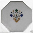Size 1'x1' Marble End Coffee Table Top Inlay Marquetry Mosaic Floral Decor Size 1'x1' Marble End Coffee Table Top Inlay Marquetry Mosaic Floral Decor