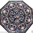 Size 30"x30" Marble Coffee Table Top Mosaic Style Inlay Pietradure Garden Decor Size 30"x30" Marble Coffee Table Top Mosaic Style Inlay Pietradure Garden Decor