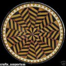36" Black Marble Marquetry Inlay Coffee Dining Table Top Mosaic Beautiful Arts 36" Black Marble Marquetry Inlay Coffee Dining Table Top Mosaic Beautiful Arts