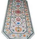 Size 2.5'x5' Marble Dining Center Table Top Semi Precious Inlay Mosaic Home Deco Size 2.5'x5' Marble Dining Center Table Top Semi Precious Inlay Mosaic Home Deco
