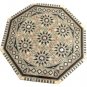 Size 24"x24" Marble Side Coffee Table Top Marquetry Mosaic Inlay Patio Furniture