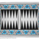 Size 12"x18" Marble End Coffee Table Top Rare Turquoise Mosaic Home Decor Size 12"x18" Marble End Coffee Table Top Rare Turquoise Mosaic Home Decor