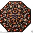Size 30"x30" Marble Center Coffee Table Top Coral Inlay Pietradure Outdoor Decor