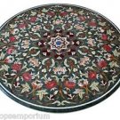 3'x3' Marble Coffee Center Table Top Mosaic Inlay Stone Marquetry Art Patio Deco