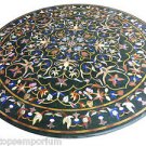 Size 48"x48" Marble Coffee Table Top Mosaic Inlay Stone Marquetry Art Home Decor