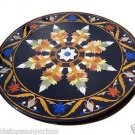 Size 36"x36" Marble Coffee Table Top Real Inlay Mosaic Marquetry Arts Home Decor