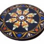 Size 36"x36" Marble Coffee Table Top Real Inlay Mosaic Marquetry Arts Home Decor