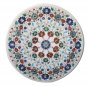 Size 2'x2' Marble Coffee Table Top Semi Precious Original Inlaid Home Decor Art