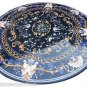 Size 5'x5' Marble Dining Center Side Table Top Lapis Stone Inlay Marquetry Decor