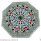 Size 24"x24" Marble Side Coffee Table Top Rare Inlay Stone Mosaic Home Decor Size 24"x24" Marble Side Coffee Table Top Rare Inlay Stone Mosaic Home Decor