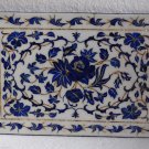 15"x10" Rectangular Marble Plate Serving Tray Lapis Lazuli Handmade Home Gifts 15"x10" Rectangular Marble Plate Serving Tray Lapis Lazuli Handmade Home Gifts
