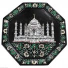 16"x 16" Marble Dish Plate Tajmahal Marquetry Inlay Pietradure Home Decor Gifts 16"x 16" Marble Dish Plate Tajmahal Marquetry Inlay Pietradure Home Decor Gifts