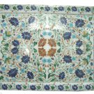 15"x12" Marble Tray Handmade PietraDura Marquetry Inlay Home Marquetry Decor Art