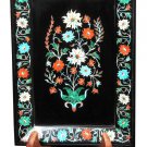 8"x 6" Marble Belgium Tray Multi Floral Design Inlay Collectible Pietradure Arts 8"x 6" Marble Belgium Tray Multi Floral Design Inlay Collectible Pietradure Arts