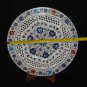 13" Lapis Lazuli Marble Plate Paua Shell Pietra Dura Grill Work Home Decor Gifts