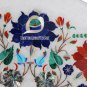 14" Marble Serving Dish Plate Multi Stone Mosaic Inlay Work Floral Mosaic Decor
