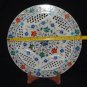 12" Marble Lapis Pietra Dura Marquetry Gifts Plate Home Decor Hand made Decor