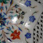 12" Marble Lapis Pietra Dura Marquetry Gifts Plate Home Decor Hand made Decor