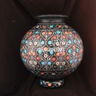 10'' Black Marble Flower Pot Inlaid Pietradura Stone Beautiful Gifts Table Decor 10'' Black Marble Flower Pot Inlaid Pietradura Stone Beautiful Gifts Table Decor