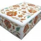 6"x4"x2" Marble Hakik Handmade Jewelry Box Trinket Pietra Dura Eid Special