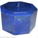 6"x6"x4" Marble Jewelry Ring Box Lapis Lazuli Mosaic Inlay Marquetry Gifts Decor