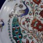 11" Marble Rare Plate Decorative Peacock Dancing PietraDura Valentine Table Gift