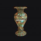 16'' Marble Flower Vases Inlaid Gemstone Arts Collectible Gifts Home Decorative 16'' Marble Flower Vases Inlaid Gemstone Arts Collectible Gifts Home Decorative