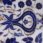 Indian White Makrana Serving Tray Plate Lapis Lazuli Marquetry Floral Art Decor