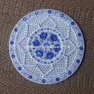 18" Marble Plate Mosaic Lapis Lazuli Marquetry Pietra Handmade Fine Gifts Decor