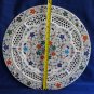 15" Decorative White Marble Plate Filigree Handmade New Year Table Decor Gifts