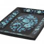 7"x10" Marble Serving Tray Plate Turquoise Mosaic Inlaid Pietradura Home Decor