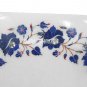 12" Marble White Plate Rare Lapis Floral Mosaic Art Inlay Home Table Decor Gifts