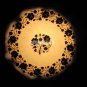 12" Marble White Plate Rare Lapis Floral Mosaic Art Inlay Home Table Decor Gifts