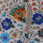 Indian White Makrana Serving Tray Plate Lapis Lazuli Pietradure Inlay Arts Decor